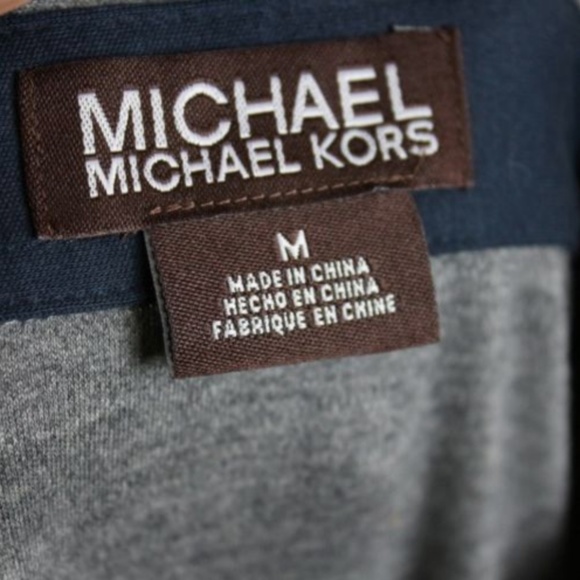 Michael Kors Men's Medium Polo Shirt Grey - Picture 2 of 8